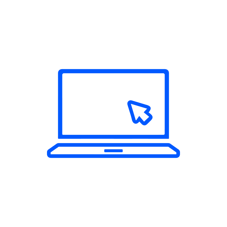 Blue Laptop Icon | Fourthrev