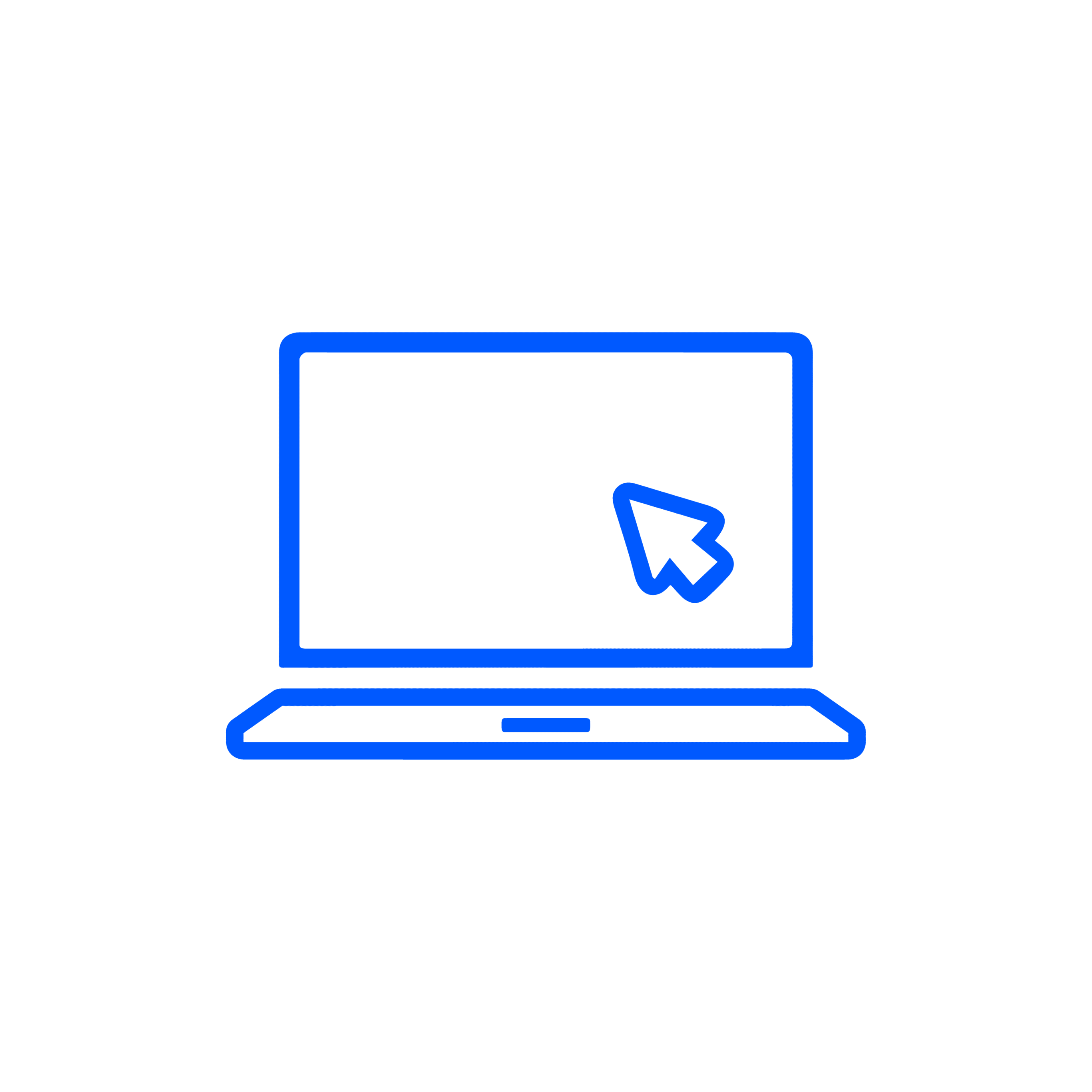 Blue Laptop Icon | Fourthrev
