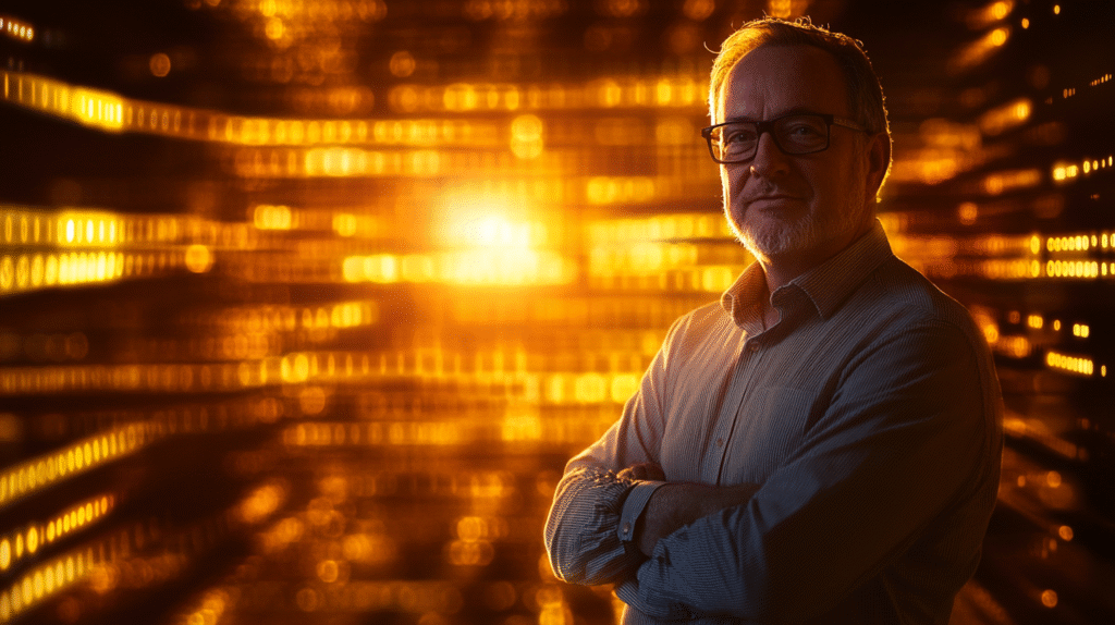 A profile photo of an older man folding his arms | FourthRev